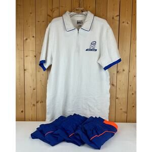 Performax MI New York Major League Cricket Team Apparel, White and Blue - Size L